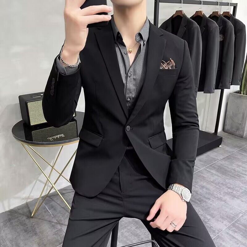 Men'S Urban Formal Wear - ชุดสูทแต่งงานสำหรับผู้ชาย ชุดทำงานที่เป็นทางการ ชุดสำหรับงานรับปริญญา ชุดเพื่อนเจ้าบ่าว ชุดทำงานมืออาชีพ แฟชั่นทันสมัย