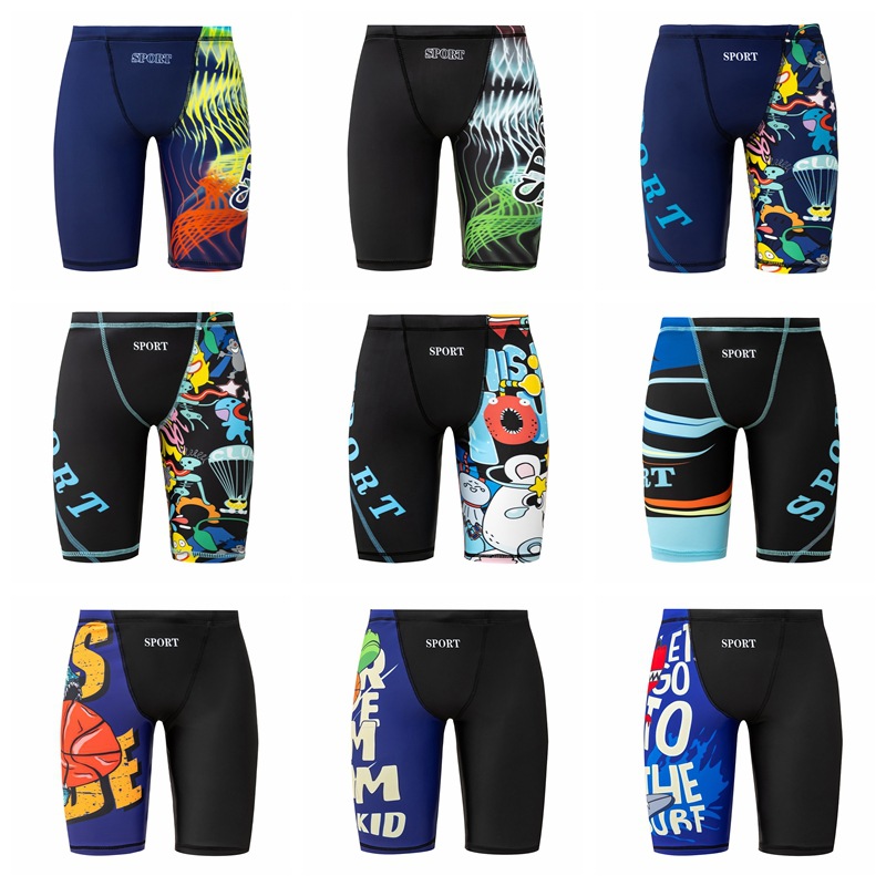 Men'S Formal Beach Wear - กางเกงว่ายน้ำชาย 2026 ใหม่ ลายการ์ตูน ยืดหยุ่นสูง สำหรับวัยรุ่น