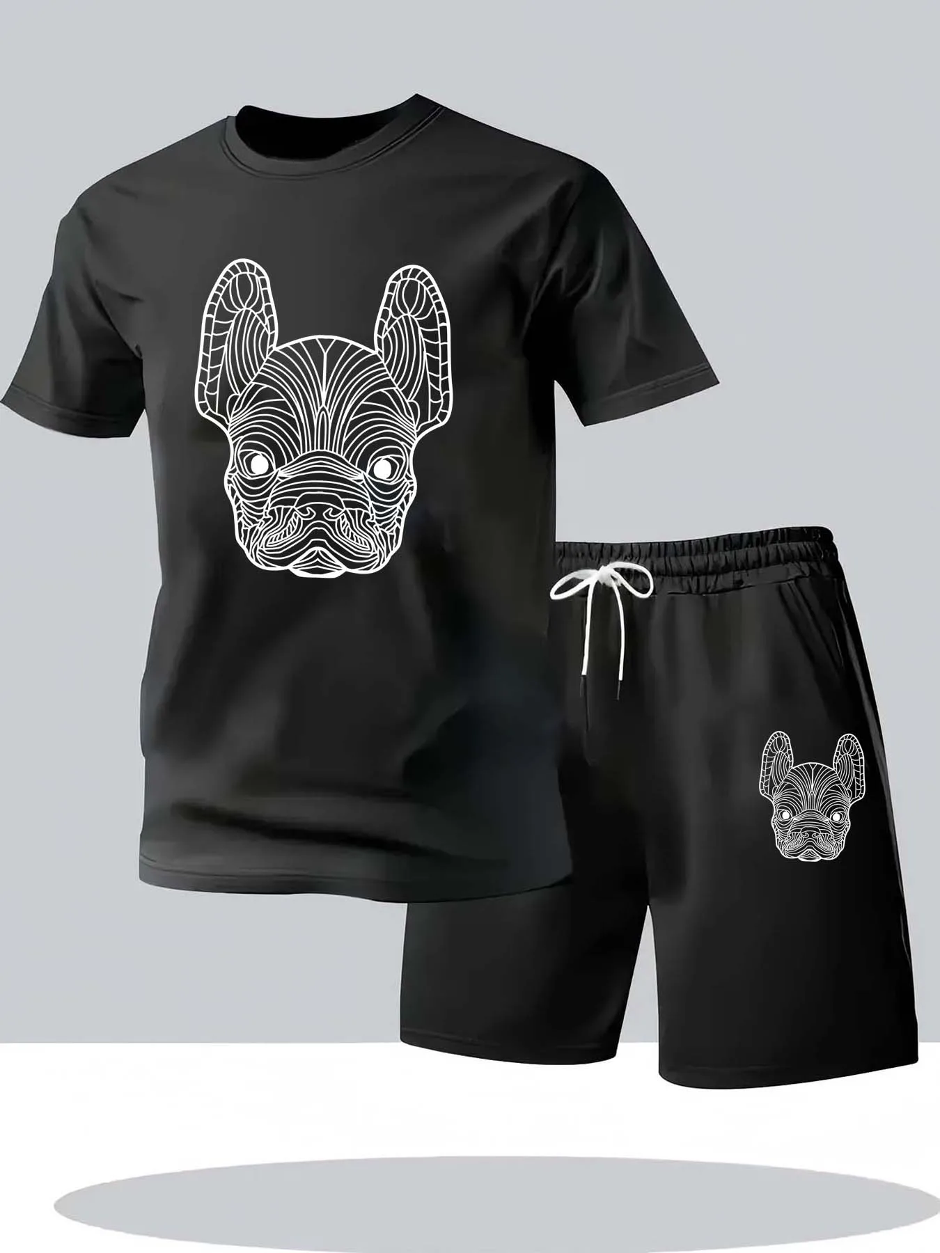 Men'S Formal Beach Wear - ฤดูร้อนผู้ชายเสื้อยืดแขนสั้นลำลองแห้งเร็วและกางเกงขาสั้นชุดแฟชั่นสตรีทแฟชั่นวิ่งกีฬาชุด 2 ชิ้น