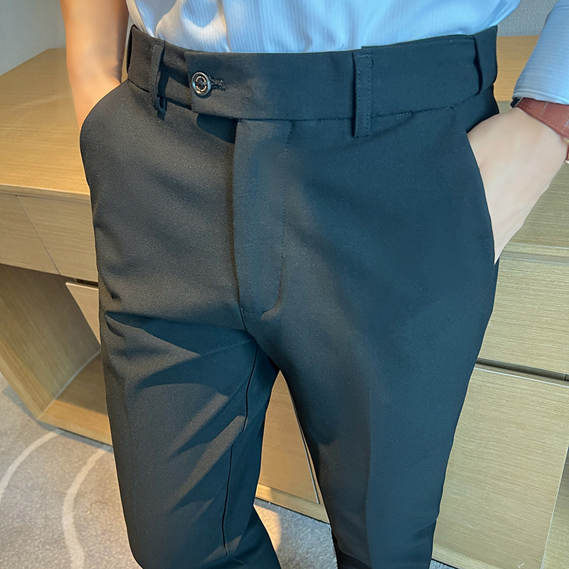 กางเกงขายาวเอวยางยืดพรีเมียมสำ - Men'S Urban Formal Wear บทวิจารณ์และราคา