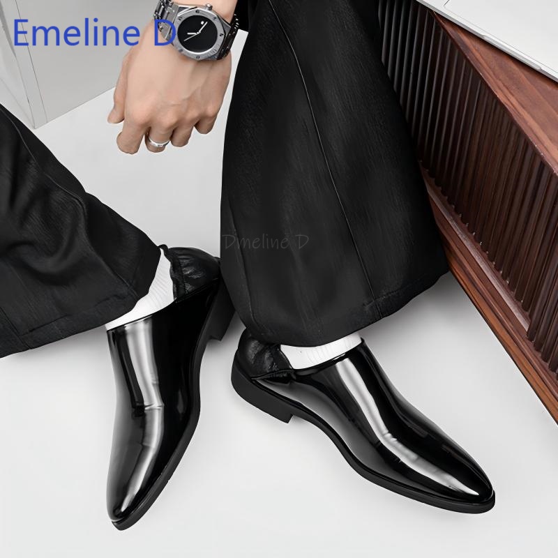 รองเท้าโลฟเฟอร์หนังแก้วเงาสำหร - Men'S Urban Formal Wear บทวิจารณ์และราคา