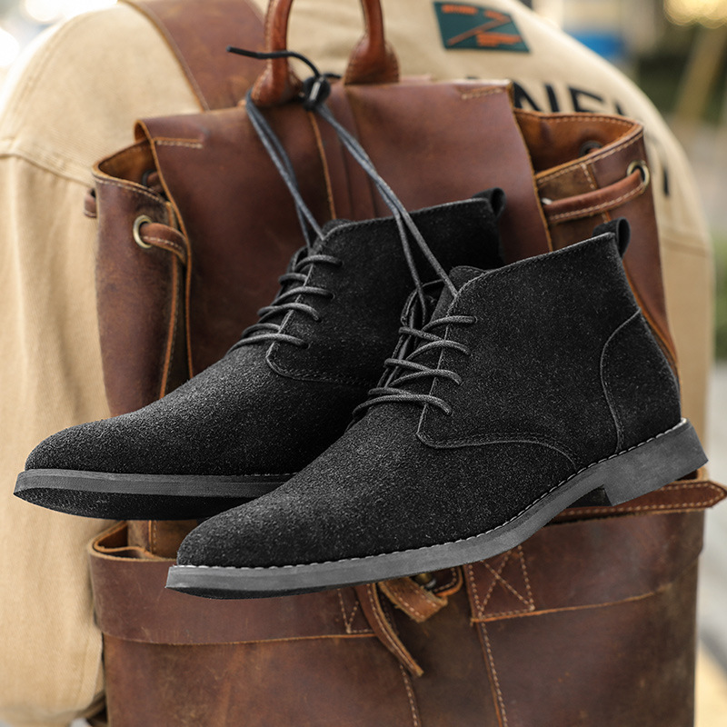 รองเท้าบูทเชลซีสีน้ำตาลสไตล์อั - Men Formal Wear With Boots บทวิจารณ์และราคา