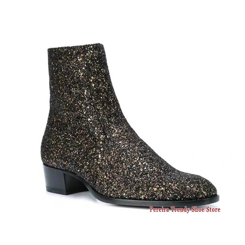 ฤดูใบไม้ร่วงฤดูหนาวรองเท้าบูทเ - Men Formal Wear With Boots บทวิจารณ์และราคา