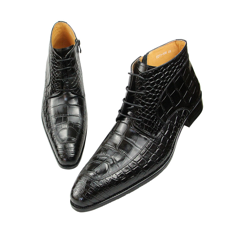 รองเท้าบู้ทหนังวัวแท้แฟชั่นใหม - Men Formal Wear With Boots บทวิจารณ์และราคา