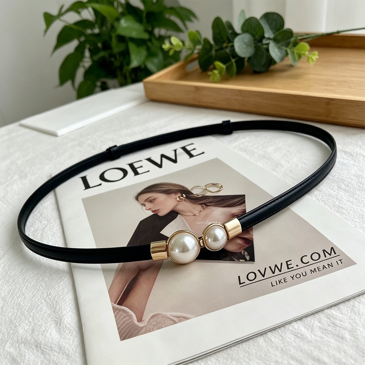 เข็มขัดเอวหนัง PU บางสำหรับผู้ - Formal Belt Leather Thin บทวิจารณ์และราคา