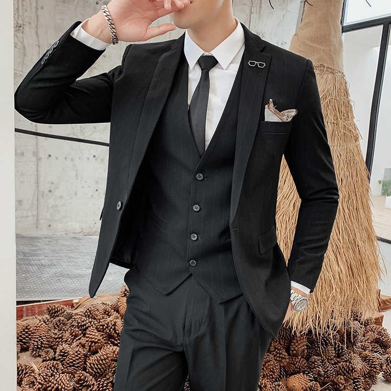 ชุดสูทผู้ชายสไตล์เกาหลีแบบสามช - Men'S Urban Formal Wear บทวิจารณ์และราคา