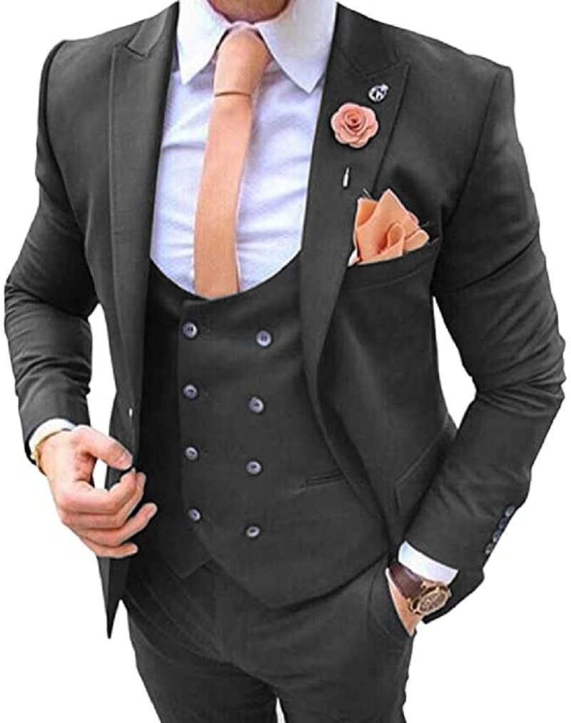 ชุดสูทผู้ชายสีน้ำเงินกรมท่า 3  - Men Formal Wear Blue บทวิจารณ์และราคา