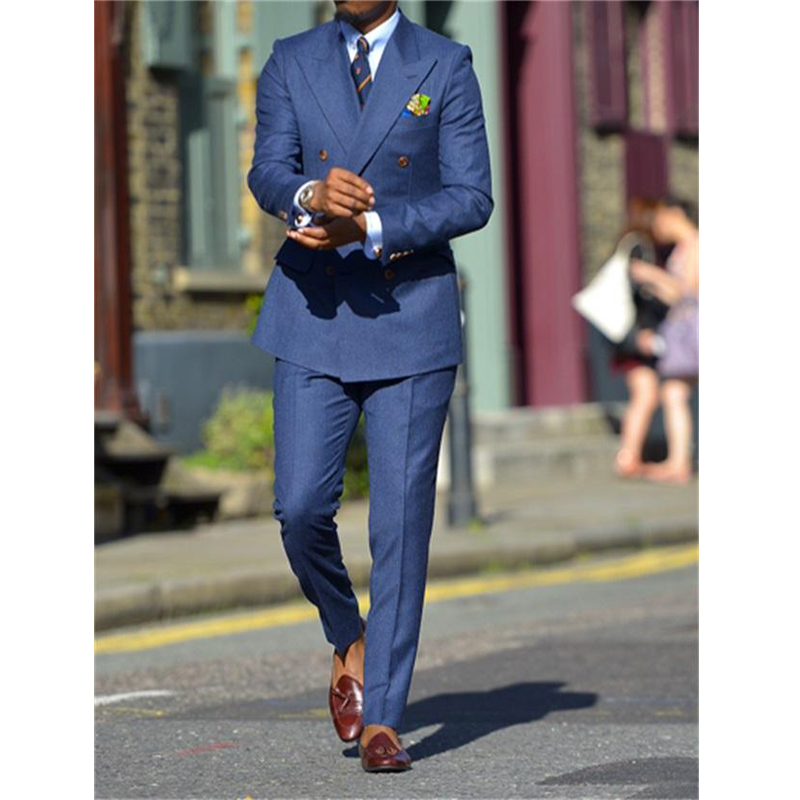 สีน้ำเงินเข้มอย่างเป็นทางการบุ - Formal Wear For Men In Wedding บทวิจารณ์และราคา