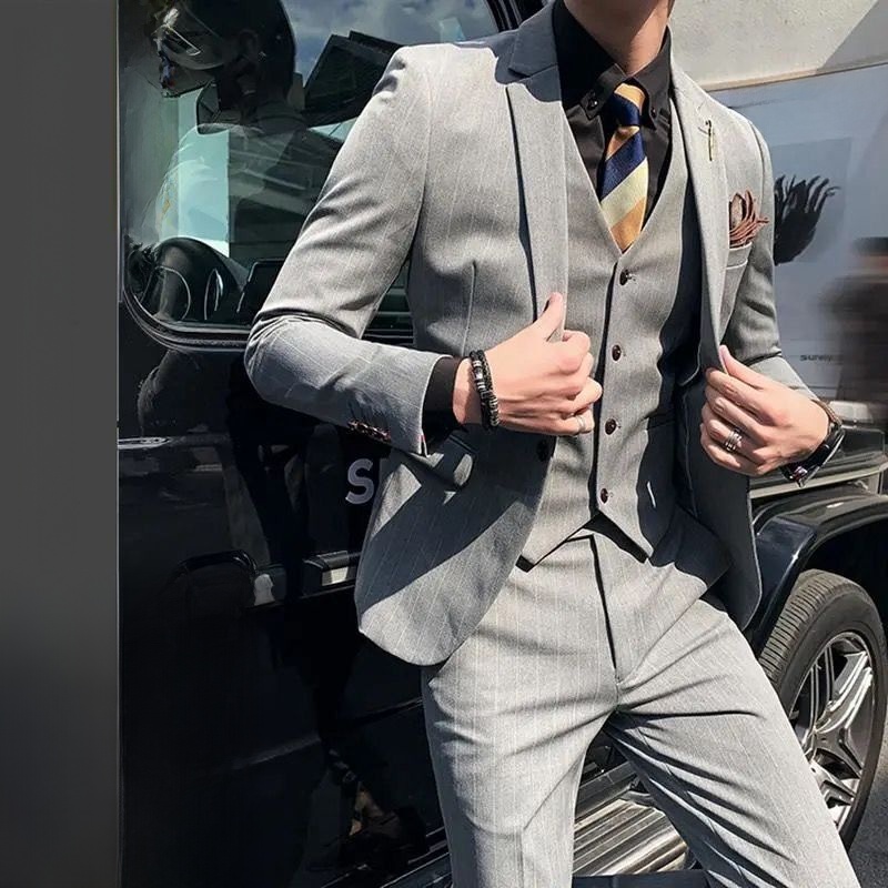 ชุดสูทผู้ชายทรงเข้ารูป ลายทาง  - Men'S Urban Formal Wear บทวิจารณ์และราคา