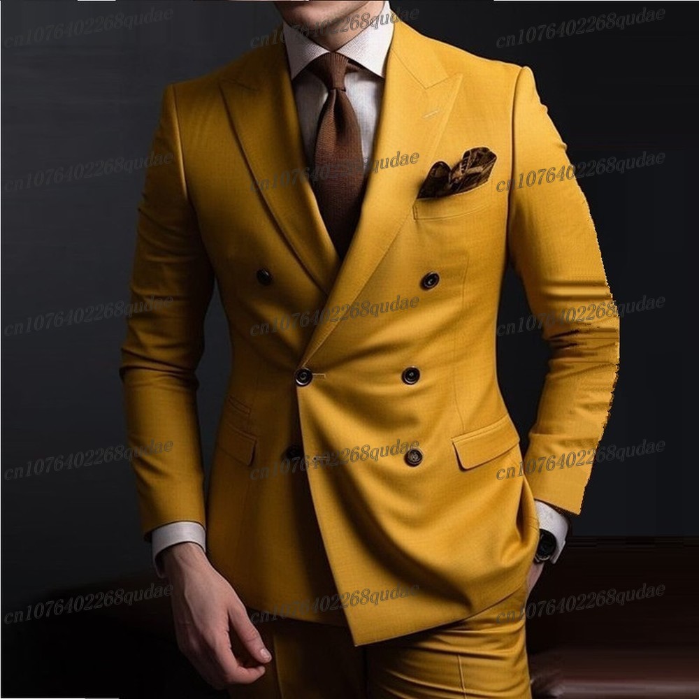 ชุดสูทผู้ชายสีเหลืองเข้มสำหรับ - Formal Wear For Men Yellow บทวิจารณ์และราคา