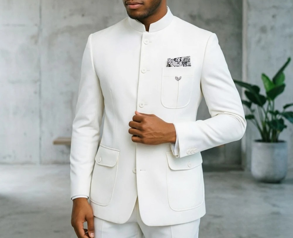 ชุดสูทซาฟารีผู้ชาย สีเขียวอ่อน - Formal Wear For Men In Wedding บทวิจารณ์และราคา