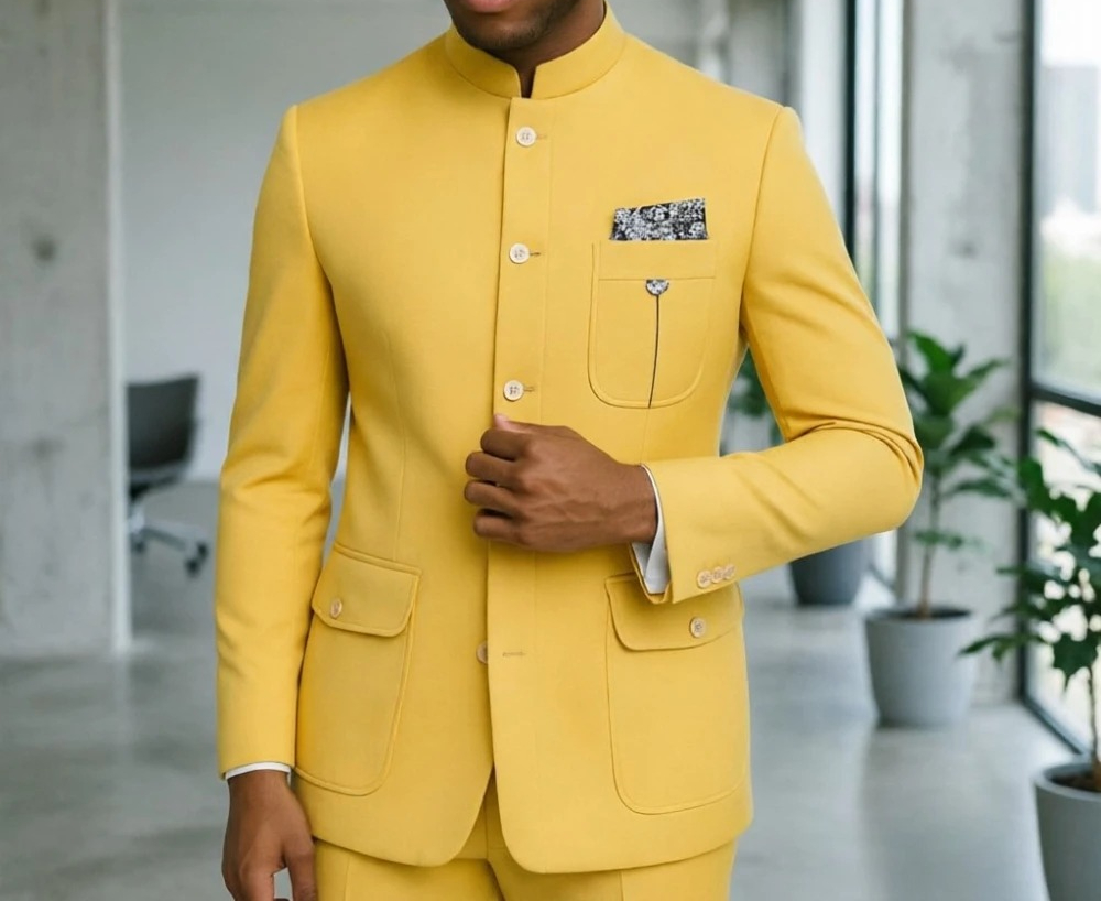 ชุดสูทซาฟารีผู้ชาย สีเขียวอ่อน - Formal Wear For Men In Wedding บทวิจารณ์และราคา