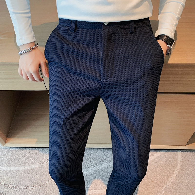 2024 ฤดูใบไม้ร่วงใหม่วาฟเฟิลยื - Men'S Used Formal Wear บทวิจารณ์และราคา