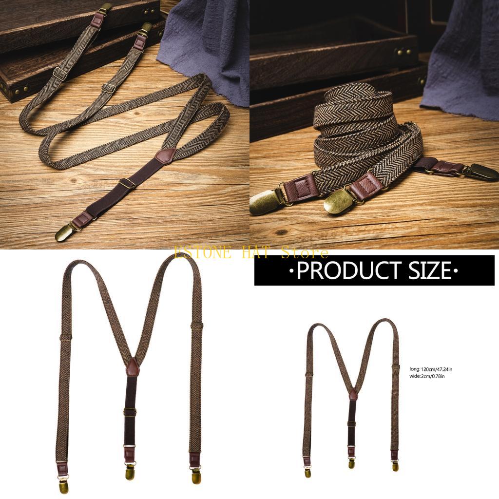 49MF Men Elastic Suspenders 3  - Men'S Formal Wear With Suspenders บทวิจารณ์และราคา
