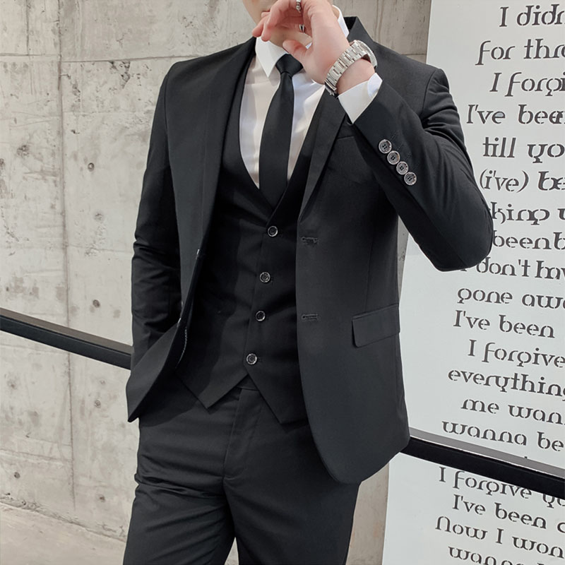 ชุดสูทแต่งงานแบบสามชิ้น ชุดเพื - Men'S Urban Formal Wear บทวิจารณ์และราคา