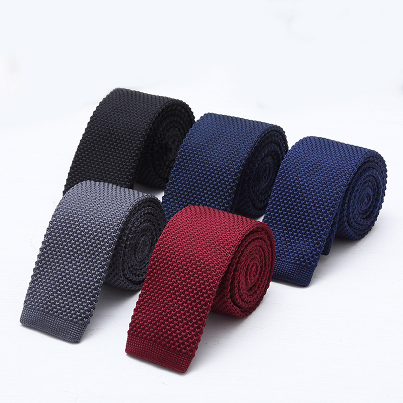 เนคไทถักสีดำขาวขนาด 6 ซม. สำหร - Men Formal Wear Blue บทวิจารณ์และราคา