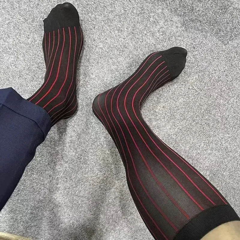 ถุงเท้าลายทางผู้ชาย ถุงเท้ายาว - Men'S Used Formal Wear บทวิจารณ์และราคา